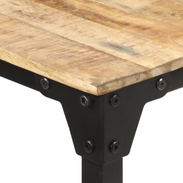 vidaXL Dining Table 63"x31.5"x29.9" Rough Mango Wood - Image 4