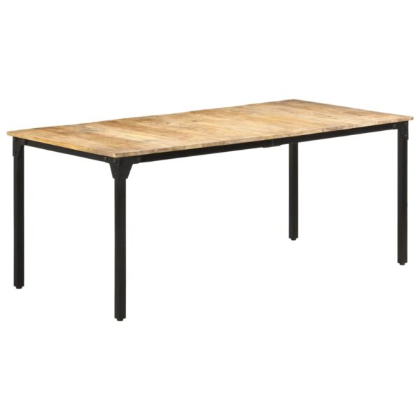 vidaXL Dining Table 70.9"x35.4"x29.9" Rough Mango Wood - Image 11