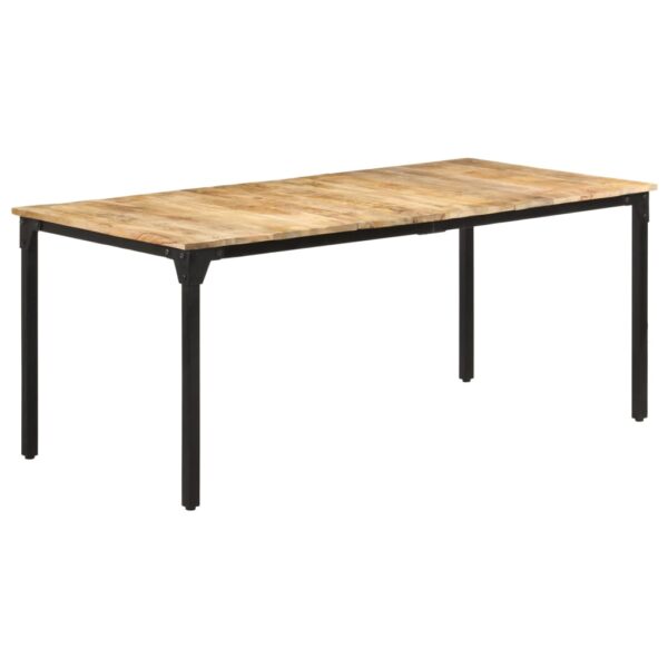 vidaXL Dining Table 70.9"x35.4"x29.9" Rough Mango Wood - Image 8