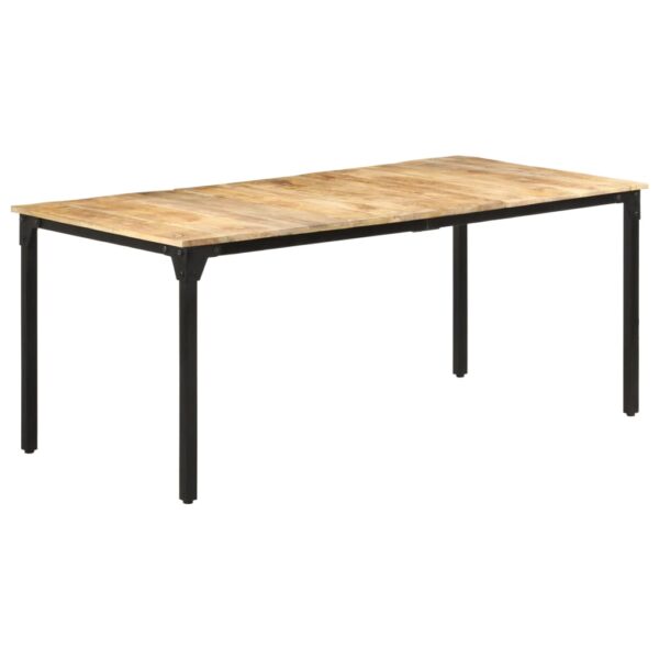 vidaXL Dining Table 70.9"x35.4"x29.9" Rough Mango Wood - Image 9