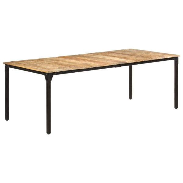 vidaXL Dining Table 86.6"x39.4"x29.9" Rough Mango Wood