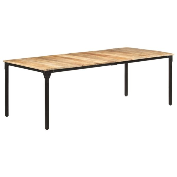 vidaXL Dining Table 86.6"x39.4"x29.9" Rough Mango Wood - Image 8