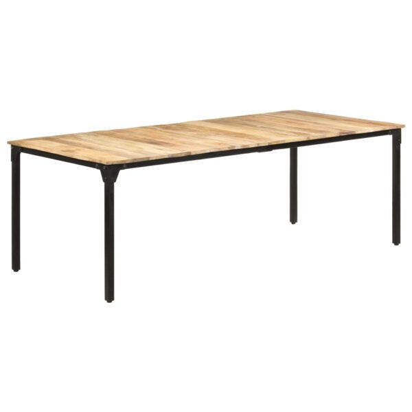 vidaXL Dining Table 86.6"x39.4"x29.9" Rough Mango Wood - Image 9