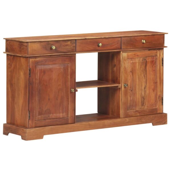 vidaXL Sideboard 53.1"x13.8"x29.5" Solid Acacia Wood - Image 11