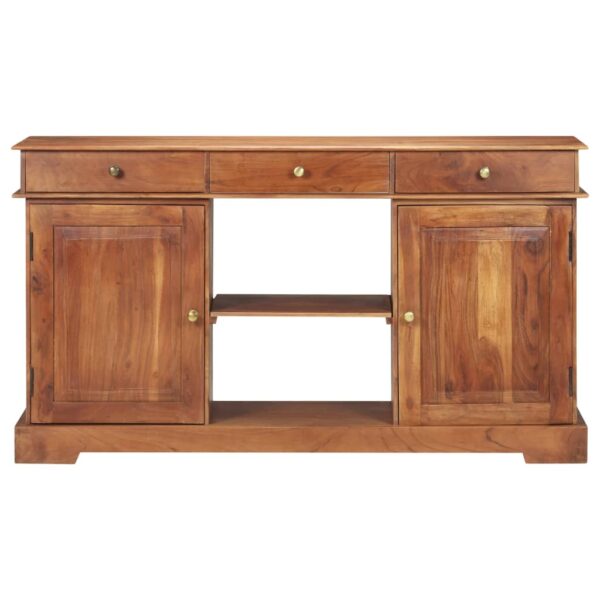 vidaXL Sideboard 53.1"x13.8"x29.5" Solid Acacia Wood - Image 3