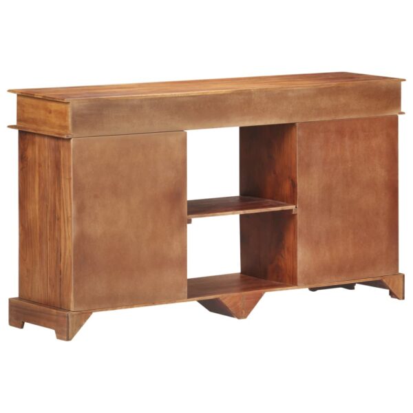 vidaXL Sideboard 53.1"x13.8"x29.5" Solid Acacia Wood - Image 4