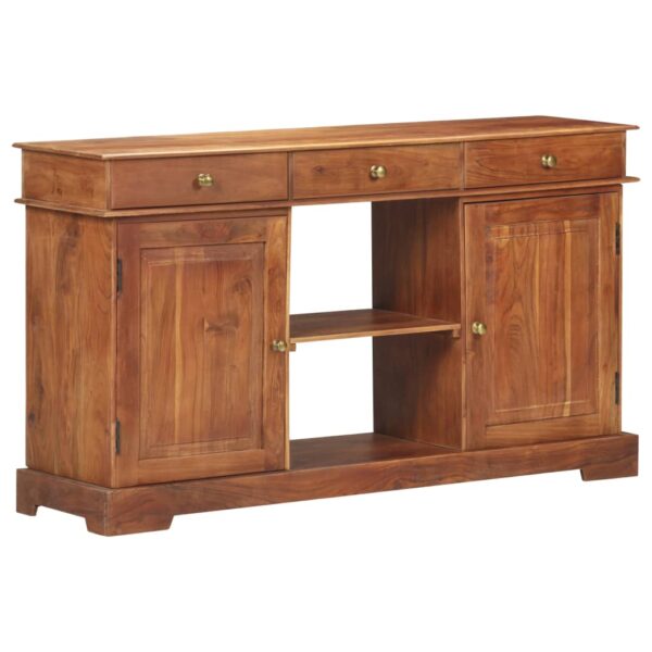 vidaXL Sideboard 53.1"x13.8"x29.5" Solid Acacia Wood - Image 8