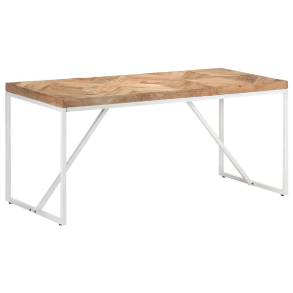 vidaXL Dining Table 63"x27.6"x29.9" Solid Acacia and Mango Wood