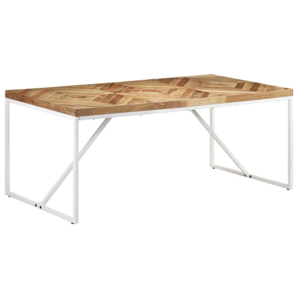 vidaXL Dining Table 70.9"x35.4"x29.9" Solid Acacia and Mango Wood