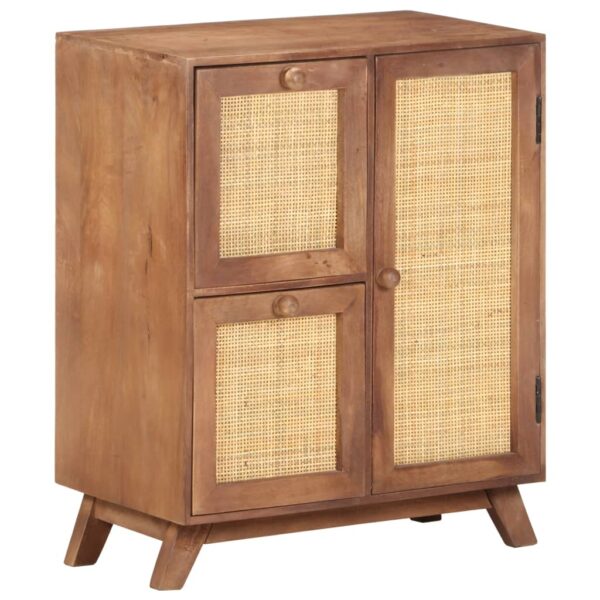 vidaXL Sideboard 23.6"x13.8"x29.5" Solid Mango Wood - Image 11