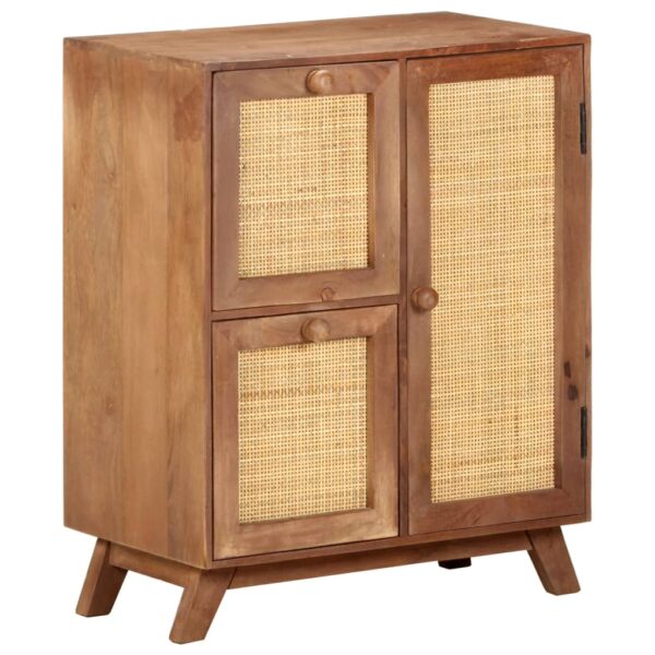 vidaXL Sideboard 23.6"x13.8"x29.5" Solid Mango Wood - Image 12