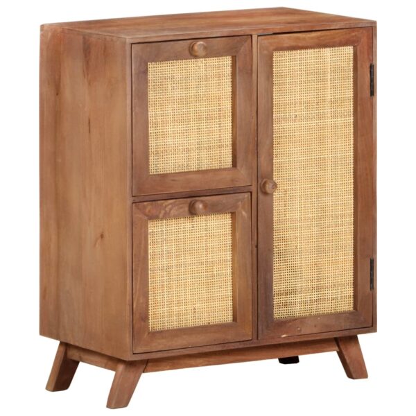 vidaXL Sideboard 23.6"x13.8"x29.5" Solid Mango Wood - Image 10