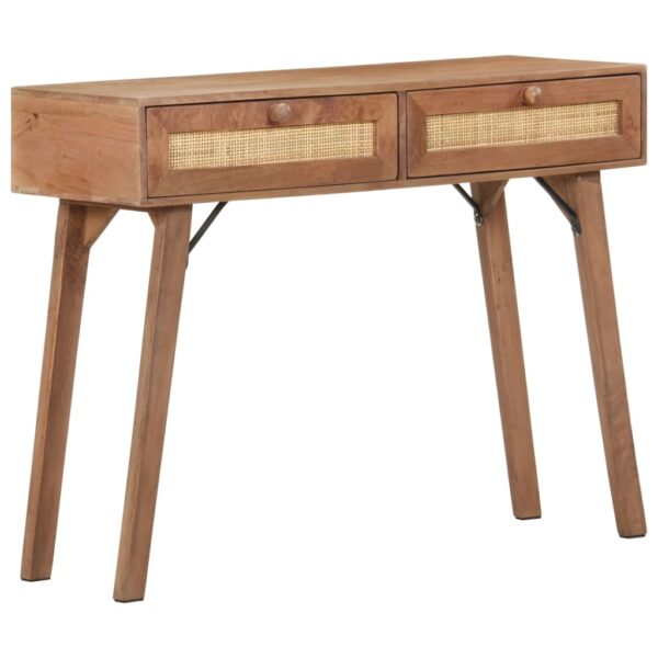 vidaXL Console Table 39.4"x13.8"x29.9" Solid Mango Wood