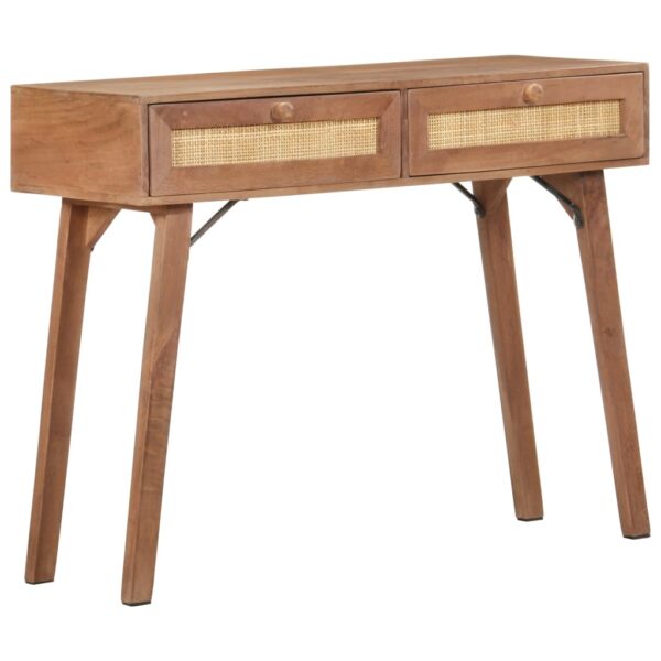 vidaXL Console Table 39.4"x13.8"x29.9" Solid Mango Wood - Image 12