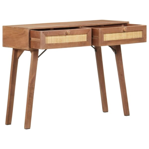 vidaXL Console Table 39.4"x13.8"x29.9" Solid Mango Wood - Image 4