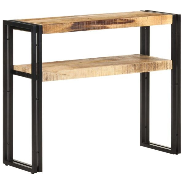 vidaXL Console Table 35.4"x11.8"x29.5" Rough Mango Wood