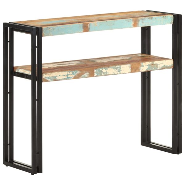 vidaXL Console Table 35.4"x11.8"x29.5" Solid Reclaimed Wood