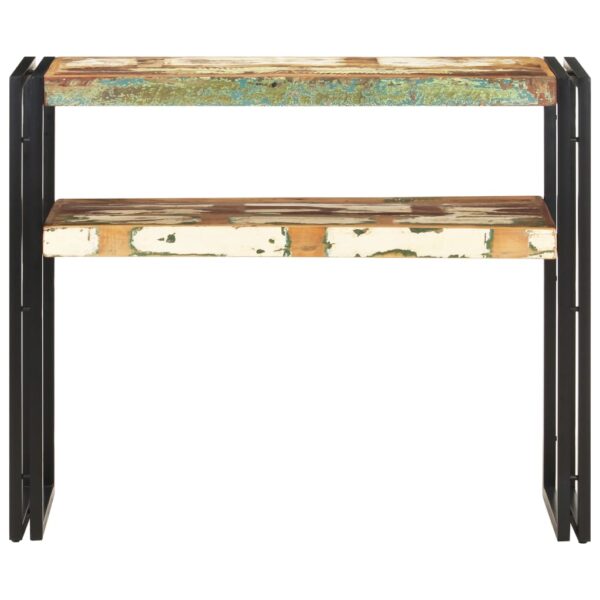 vidaXL Console Table 35.4"x11.8"x29.5" Solid Reclaimed Wood - Image 2