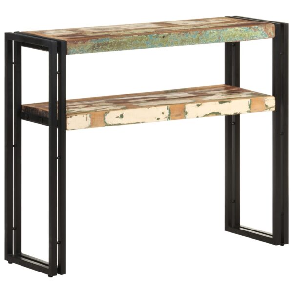 vidaXL Console Table 35.4"x11.8"x29.5" Solid Reclaimed Wood - Image 6