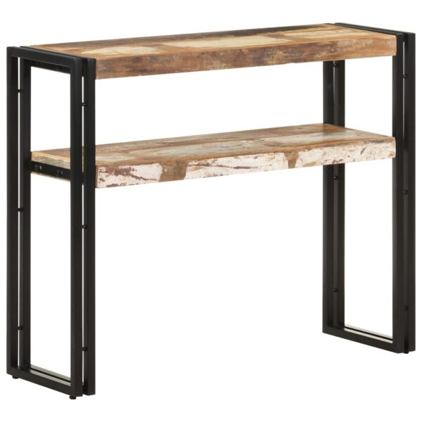 vidaXL Console Table 35.4"x11.8"x29.5" Solid Reclaimed Wood - Image 8