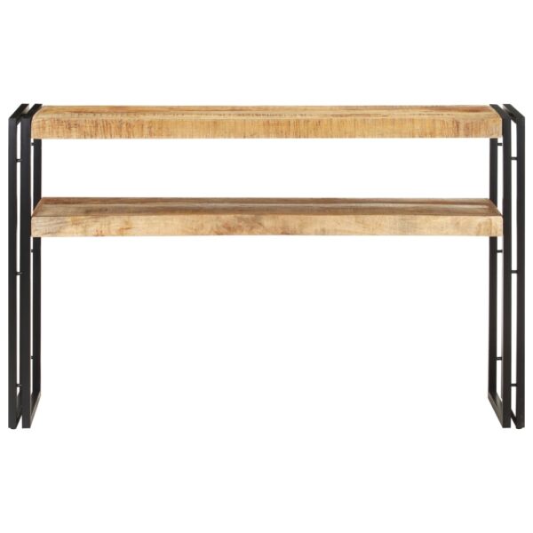 vidaXL Console Table 47.2"x11.8"x29.5" Rough Mango Wood - Image 2