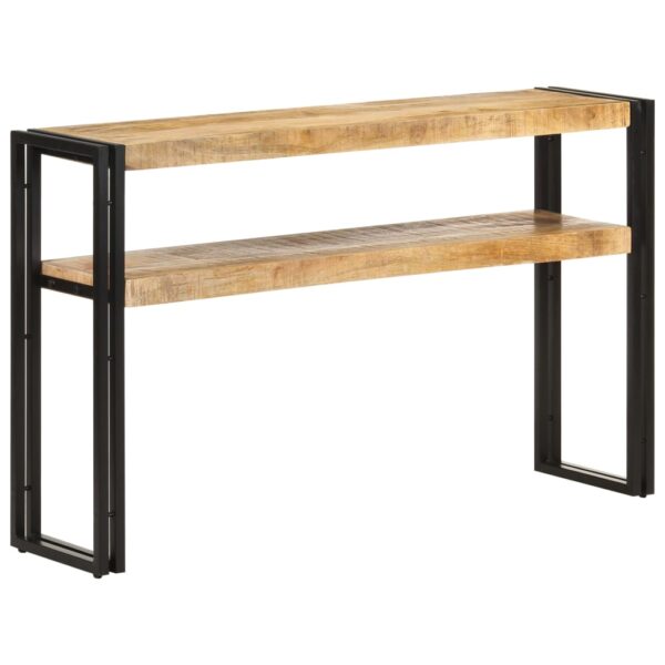 vidaXL Console Table 47.2"x11.8"x29.5" Rough Mango Wood - Image 6