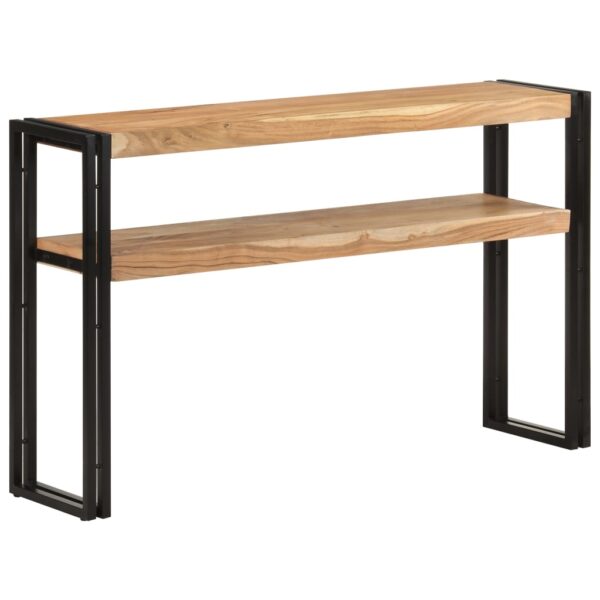 vidaXL Console Table 47.2"x11.8"x29.5" Solid Acacia Wood - Image 9