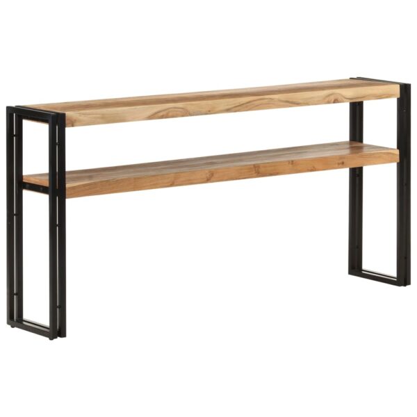 vidaXL Console Table 59.1"x11.8"x29.5" Solid Acacia Wood - Image 7