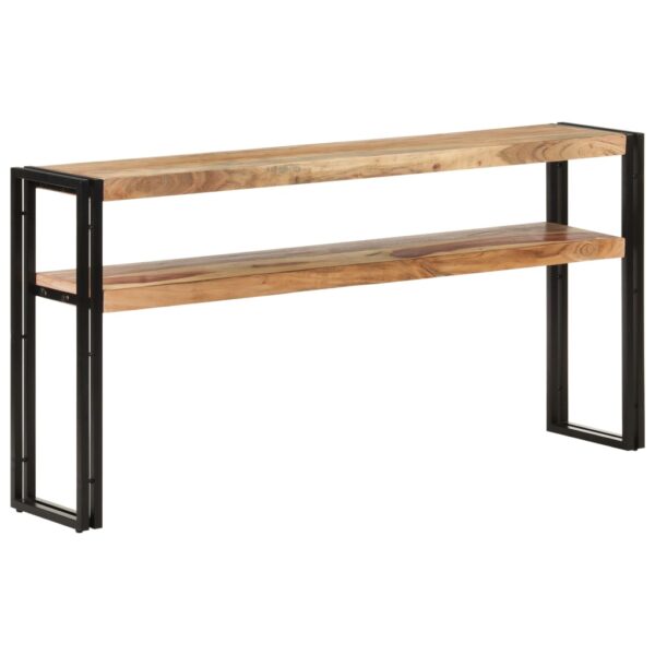 vidaXL Console Table 59.1"x11.8"x29.5" Solid Acacia Wood - Image 8