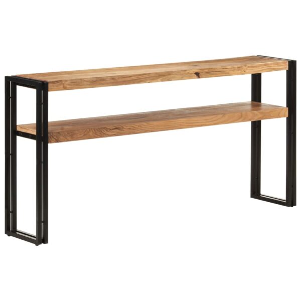 vidaXL Console Table 59.1"x11.8"x29.5" Solid Acacia Wood - Image 9