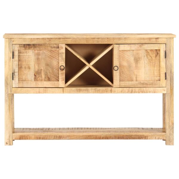 vidaXL Sideboard 47.2"x11.8"x29.9" Rough Mango Wood - Image 2