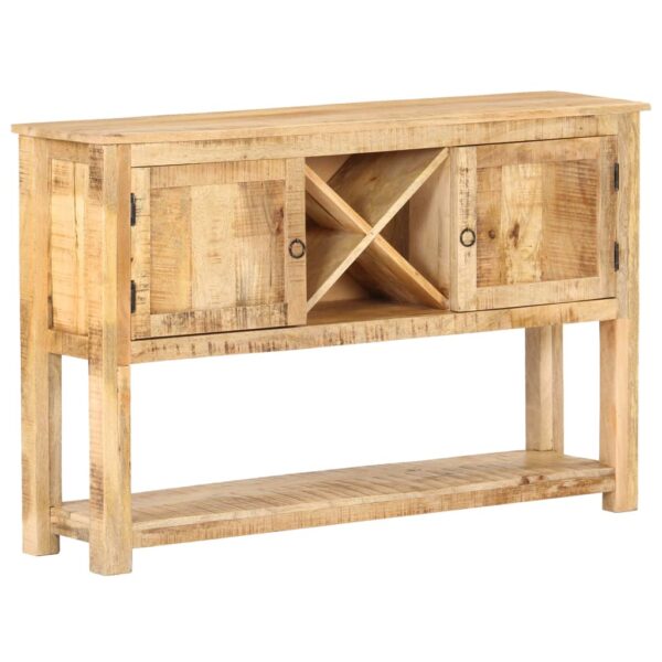 vidaXL Sideboard 47.2"x11.8"x29.9" Rough Mango Wood - Image 7