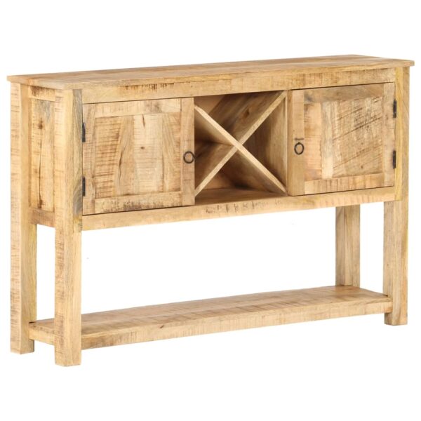 vidaXL Sideboard 47.2"x11.8"x29.9" Rough Mango Wood - Image 9