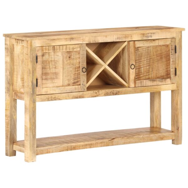 vidaXL Sideboard 47.2"x11.8"x29.9" Rough Mango Wood - Image 10