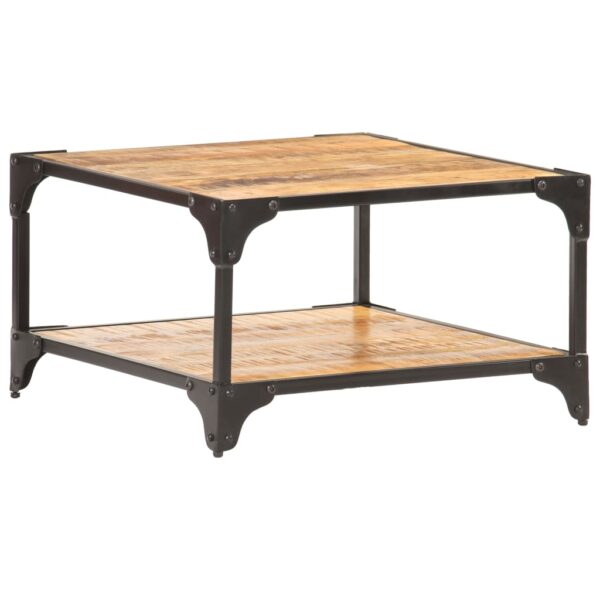 vidaXL Coffee Table 23.6"x23.6"x13.8" Solid Mango Wood