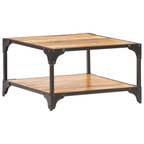 vidaXL Coffee Table 23.6"x23.6"x13.8" Solid Mango Wood - Image 10