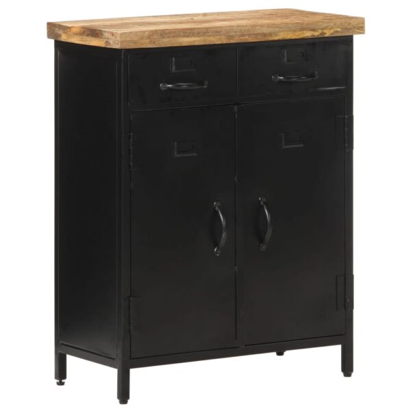 vidaXL Sideboard 23.6"x11.8"x29.9" Rough Mango Wood