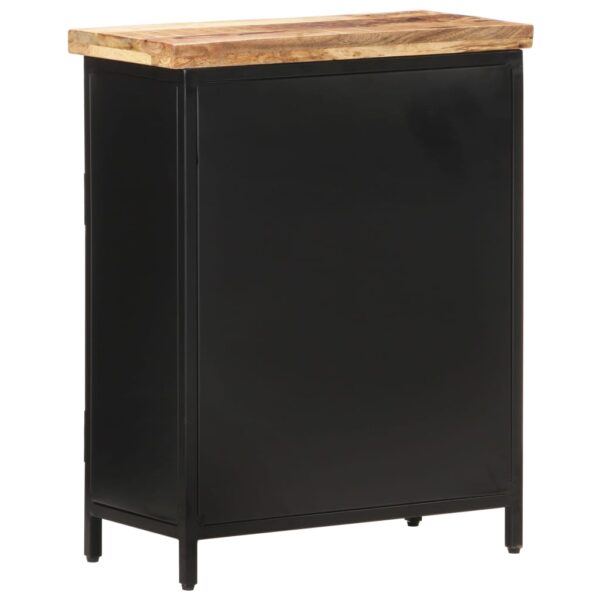 vidaXL Sideboard 23.6"x11.8"x29.9" Rough Mango Wood - Image 4