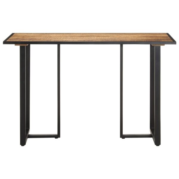 vidaXL Dining Table 47.2" Rough Mango Wood - Image 2