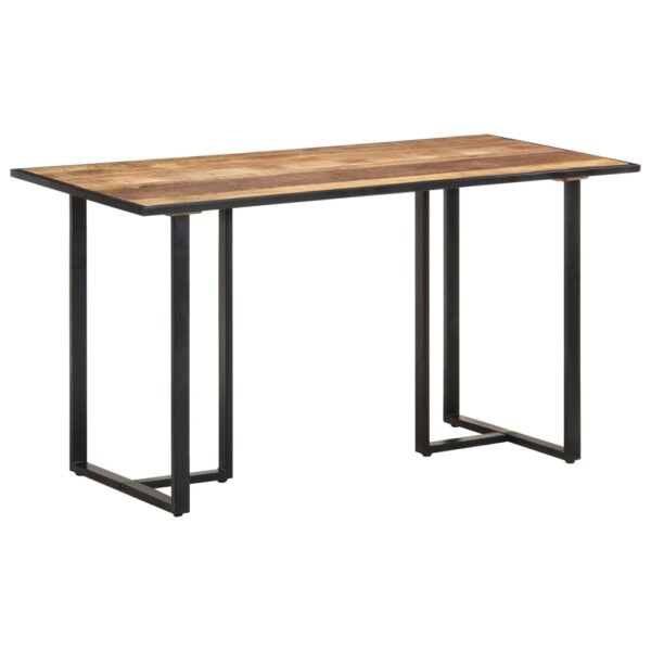 vidaXL Dining Table 55.1" Rough Mango Wood - Image 9