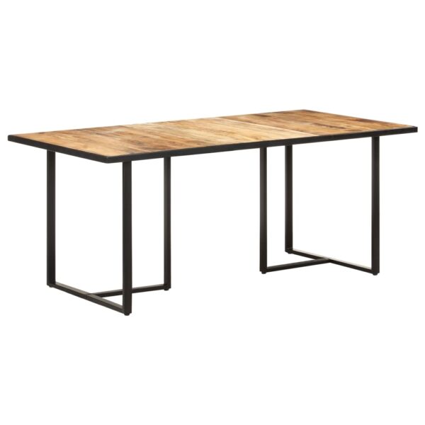 vidaXL Dining Table 70.9" Rough Mango Wood - Image 8