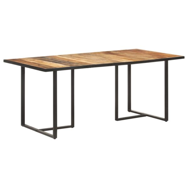 vidaXL Dining Table 70.9" Rough Mango Wood - Image 10