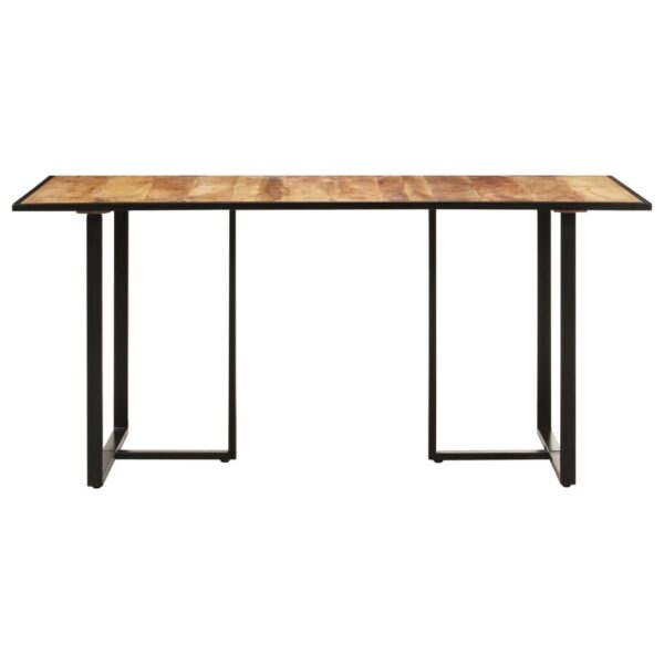 vidaXL Dining Table 78.7" Rough Mango Wood - Image 2