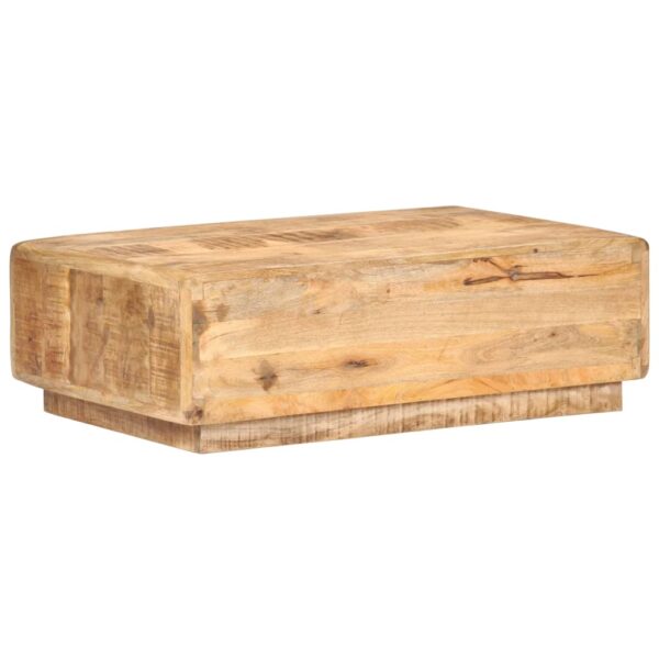 vidaXL Coffee Table 35.4"x23.6"x11.4" Rough Mango Wood - Image 4