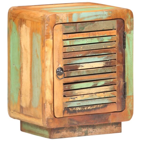 vidaXL Bedside Cabinet 15.7"x11.8"x19.7" Solid Reclaimed Wood - Image 7