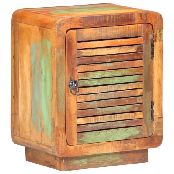 vidaXL Bedside Cabinet 15.7"x11.8"x19.7" Solid Reclaimed Wood - Image 9