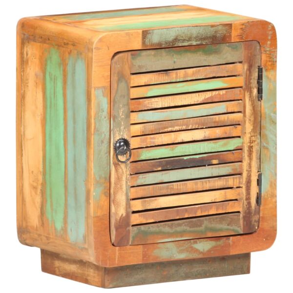 vidaXL Bedside Cabinet 15.7"x11.8"x19.7" Solid Reclaimed Wood - Image 10