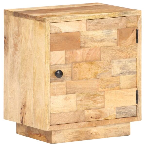 vidaXL Bedside Cabinet 15.7"x11.8"x17.7" Solid Mango Wood - Image 11