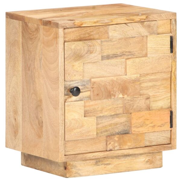 vidaXL Bedside Cabinet 15.7"x11.8"x17.7" Solid Mango Wood - Image 10