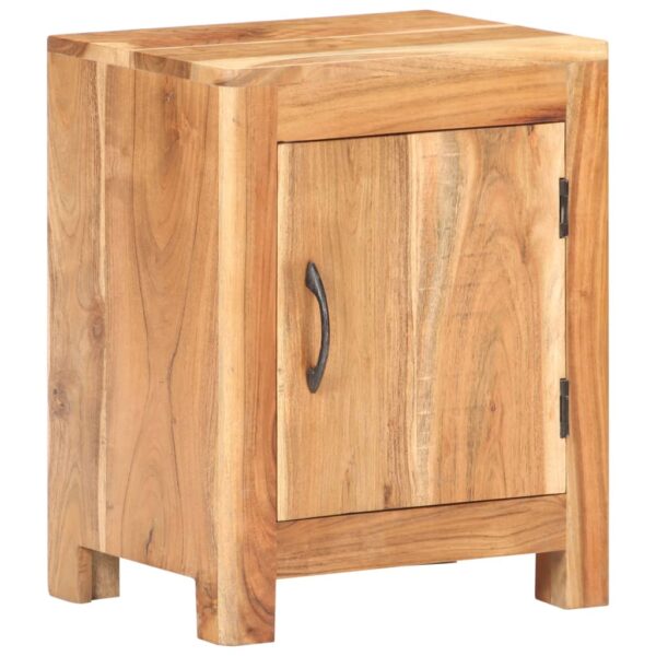 vidaXL Bedside Cabinet 15.7"x11.8"x19.7" Solid Acacia Wood